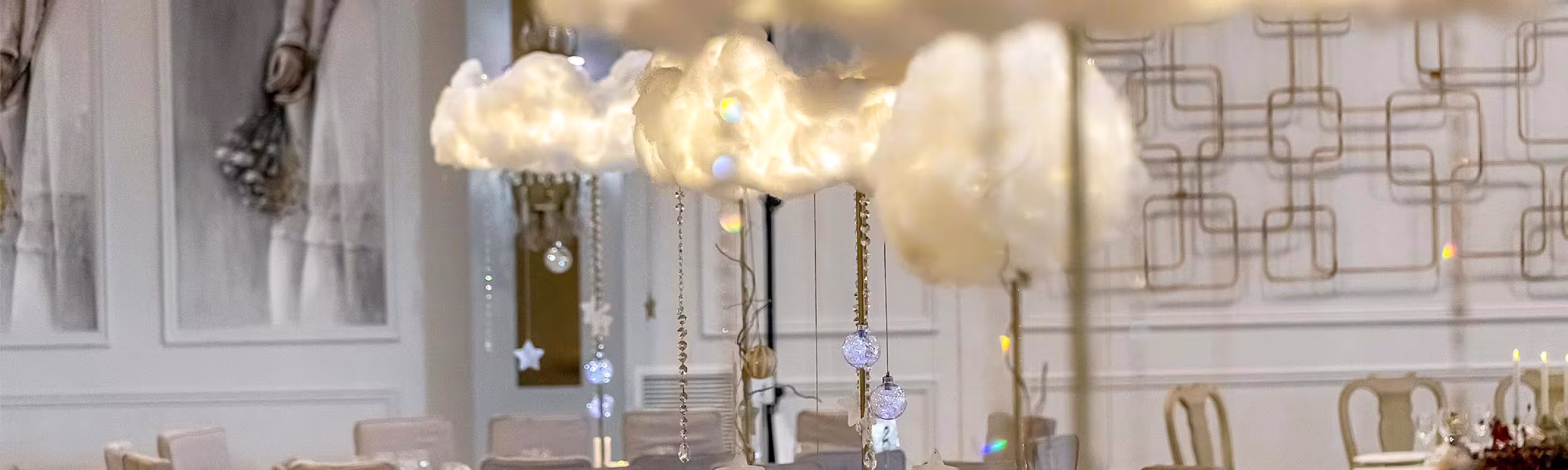Cloud & Stars Winter Christening Theme&nbsp;
