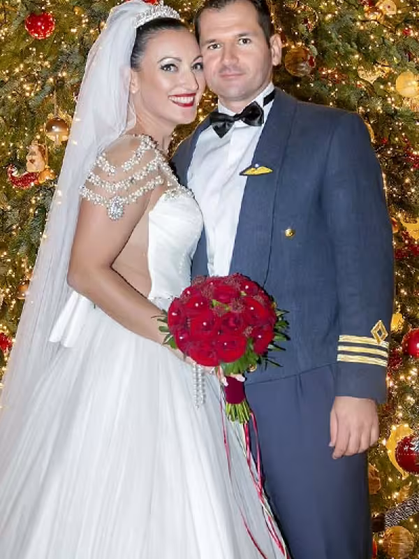 Christmas Military Pilot Wedding in Athens
