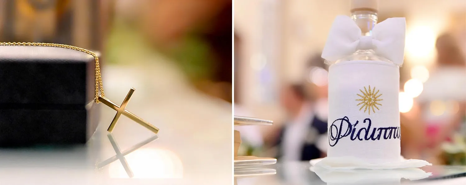 Elegant & Sophisticated Baptism with Vergina Star | Breathtaking view of the Acropolis