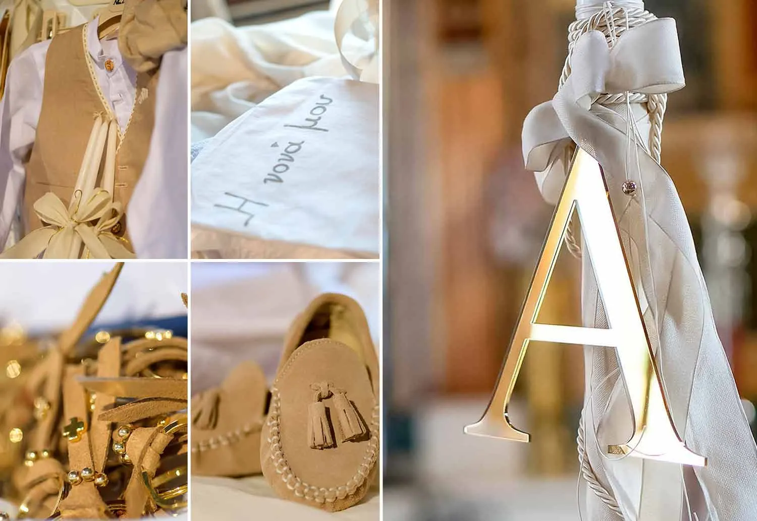Modern & Stylish Christening with Pampas Grass