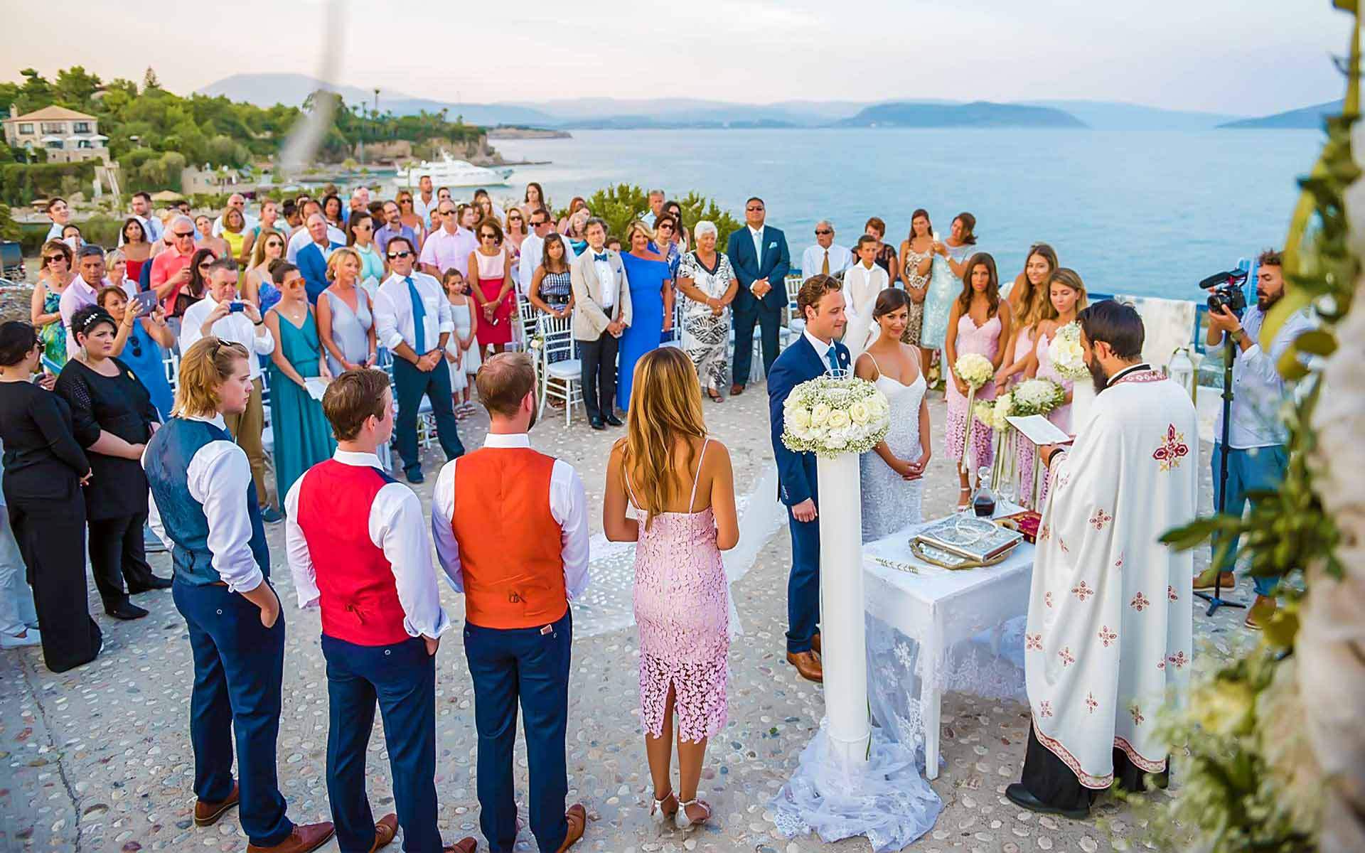 Wedding-ceremony-in-the-courtyard-of-a-monastery-on-a-Greek-island-by-Diamond-Events-Wedding