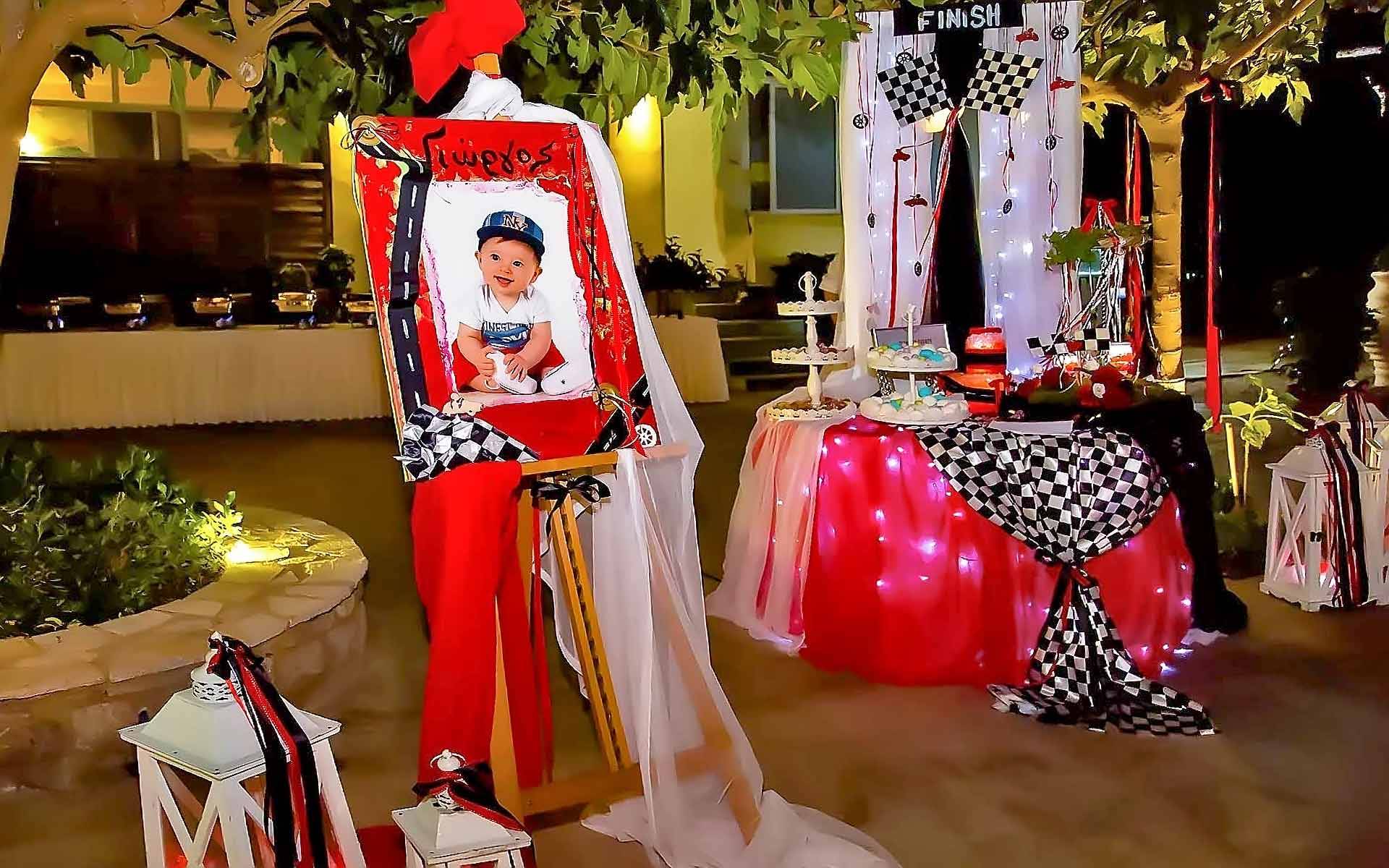 Formula-One-Christening-Guest-Book-Table