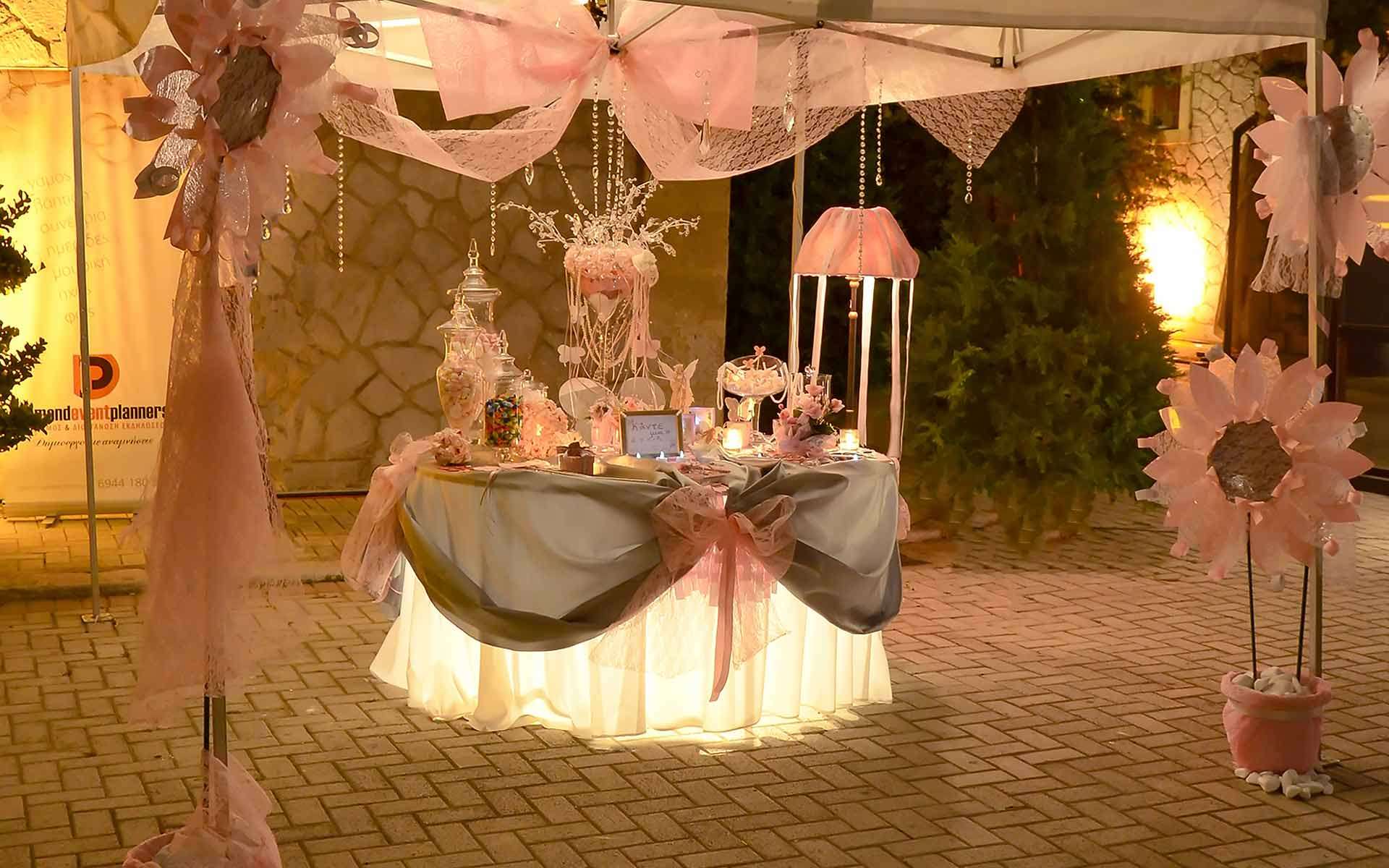 Pink-Baby-Shower-Guest-Book-And-Welcome-Table