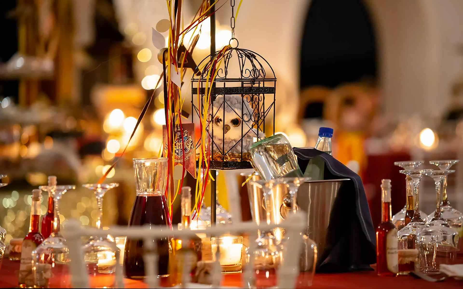 Christening-Harry-Potter-Owl-Theme-Centerpiece