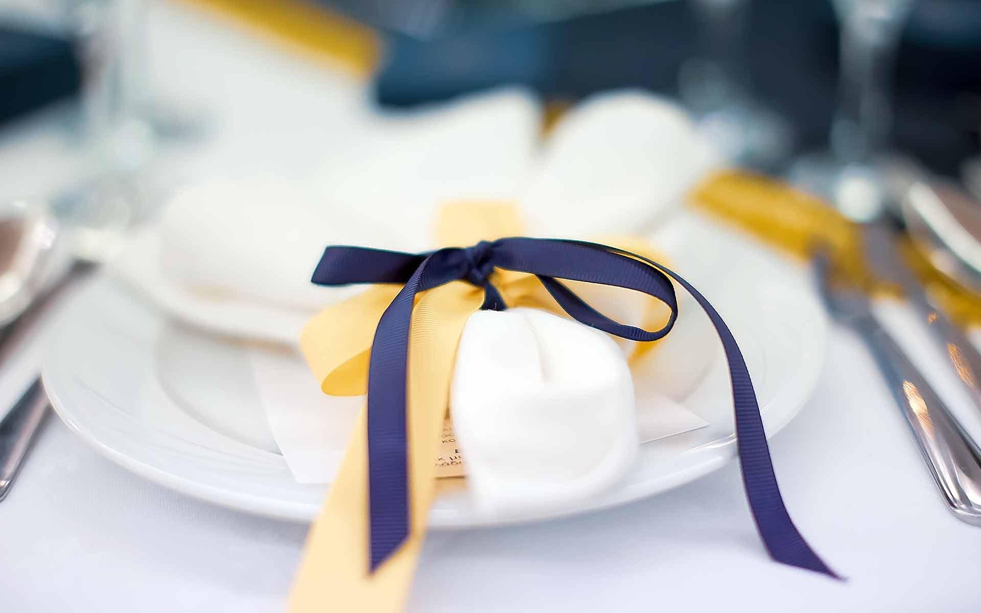 royal-blue-and-gold-ribbons-for-a-baptism-favor