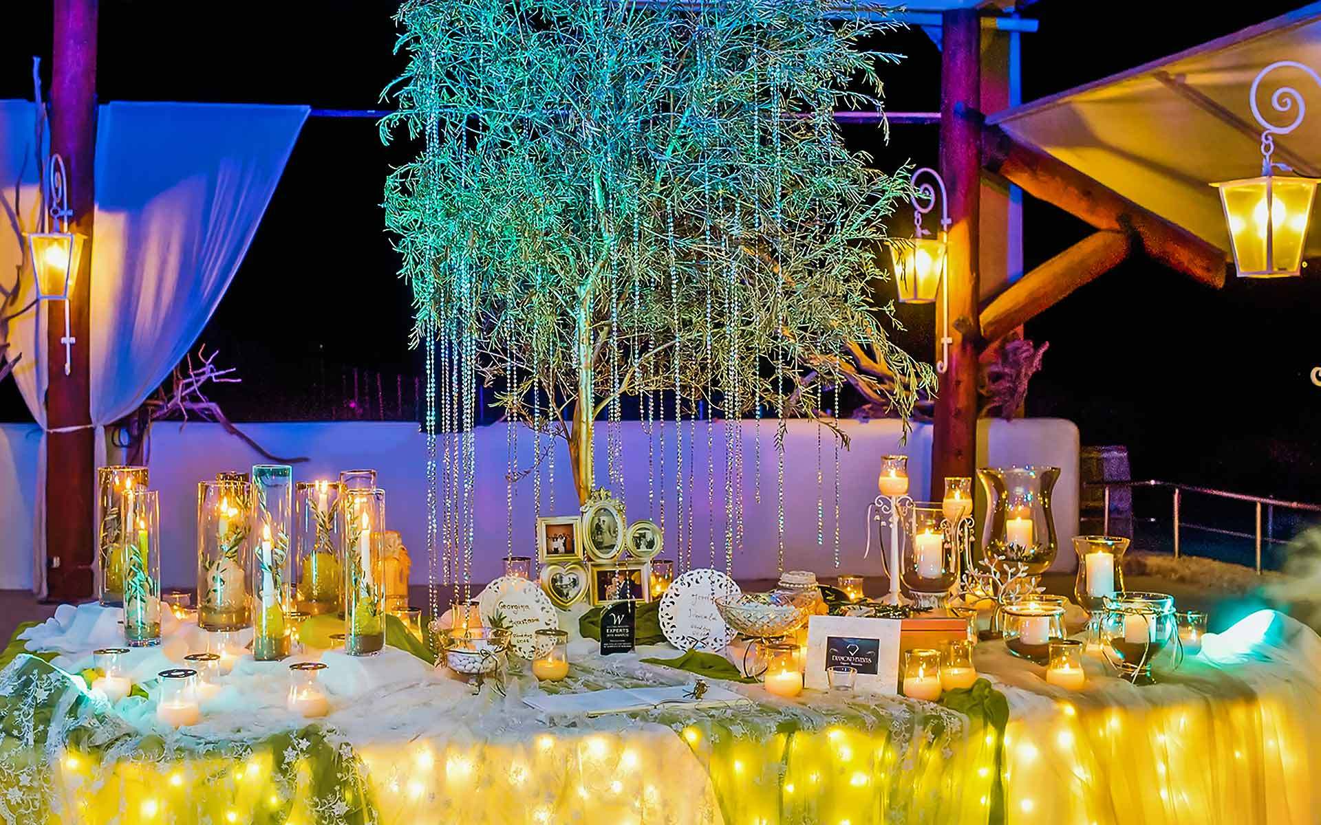 Awesome-Olive-Tree-Wedding-Guest-Book-table-by-Diamond-Events