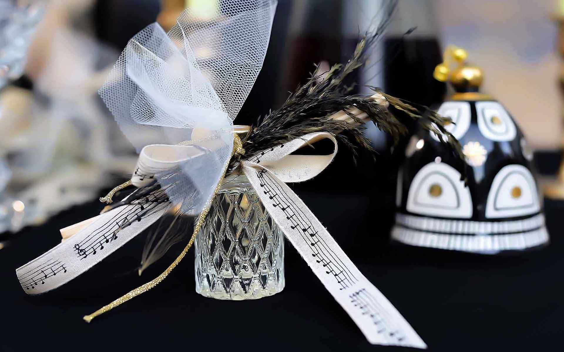 Aromatic space bonbonniere in a bottle by Rogdaki Events Trademark