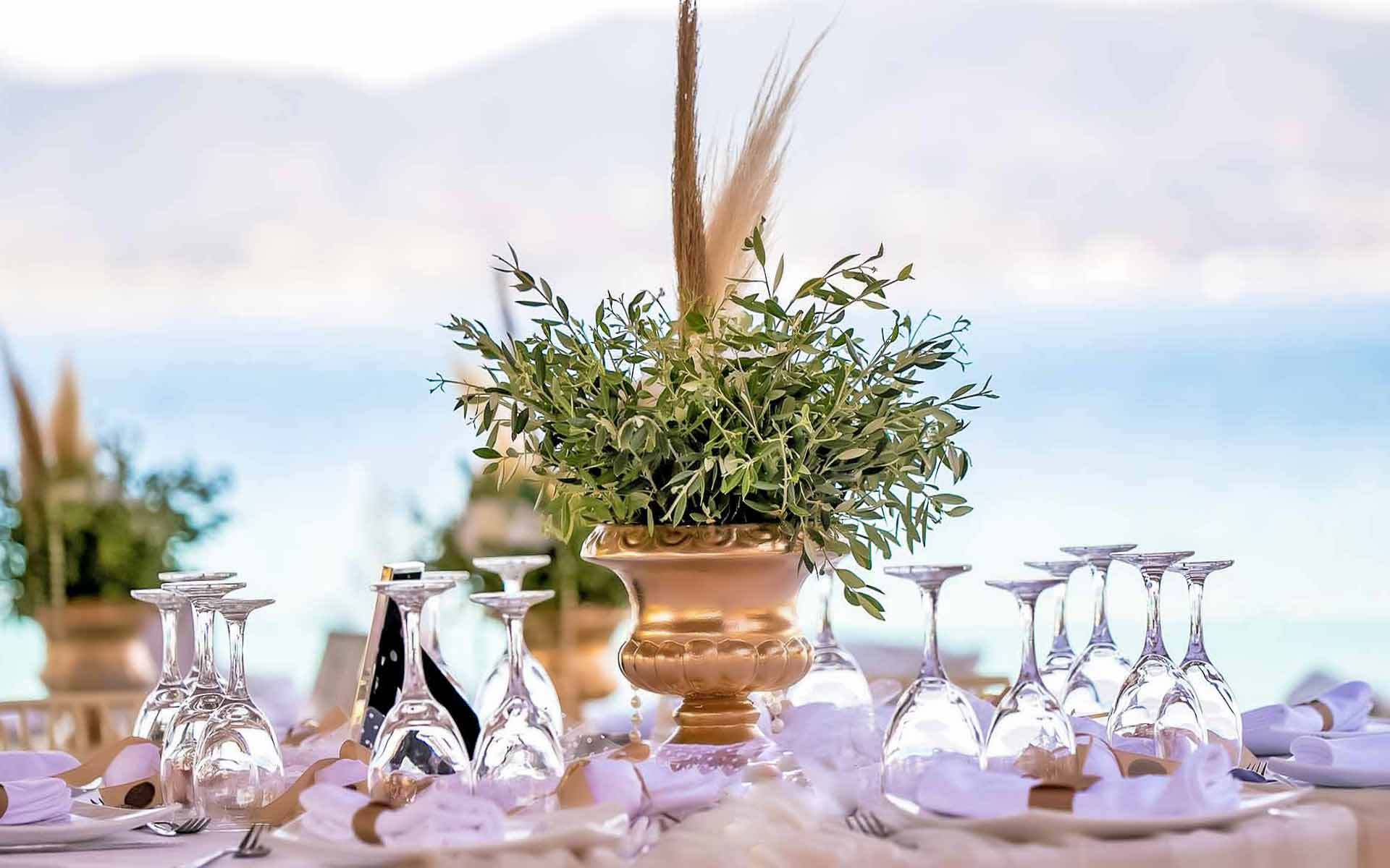 Olive-leaves-centerpiece-by-Diamond-Events-wedding-&-Events-planning