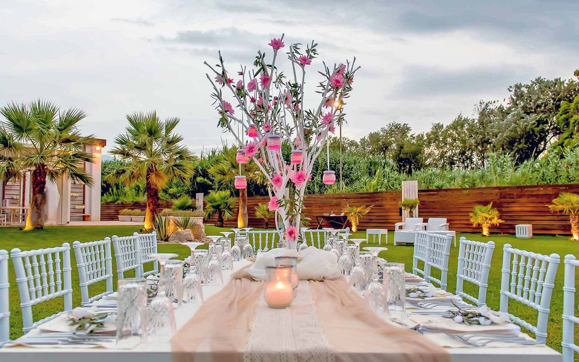 Rustic Tree Wedding Centerpiece by Rogdaki Events Trademark agency
