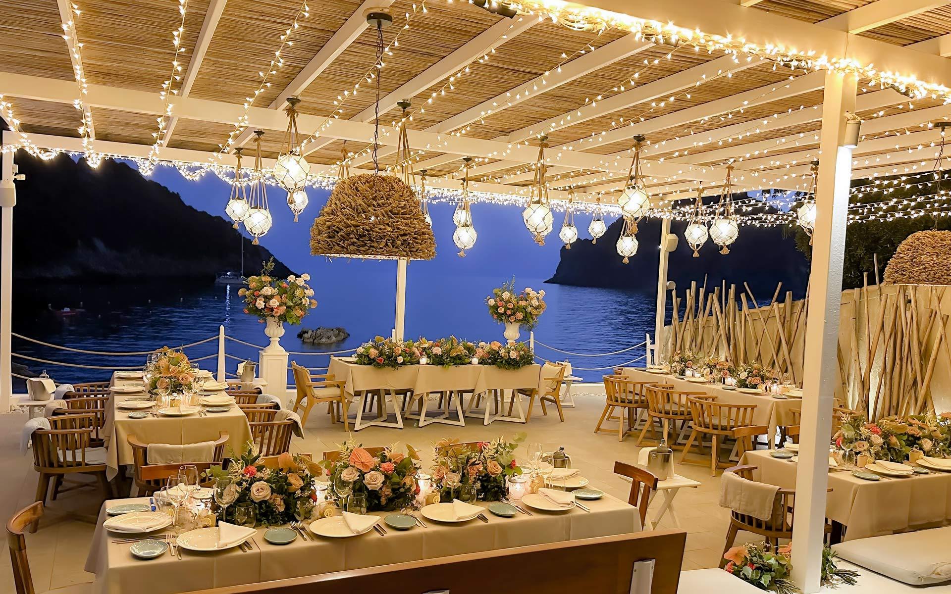 Akron wedding venue in Corfu - set up by Rogdaki Events -   Luxury Wedding & Event Planning Services in Greece