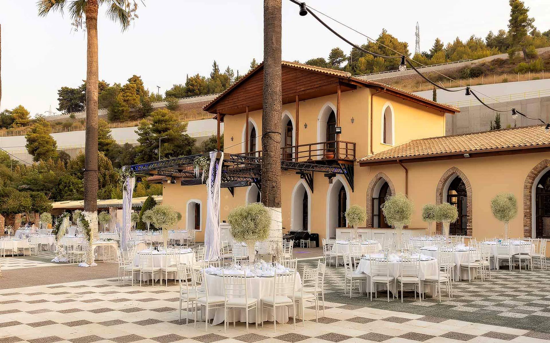 Ktima Panagiotopoulou wedding venue in Lampiri - set up by Rogdaki Events
