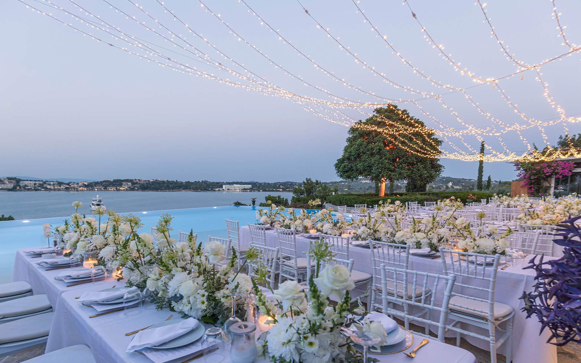 Private villa as a wedding venue in Porto Heli - set up by Rogdaki Events - Luxury Wedding & Event Planning Services in Greece