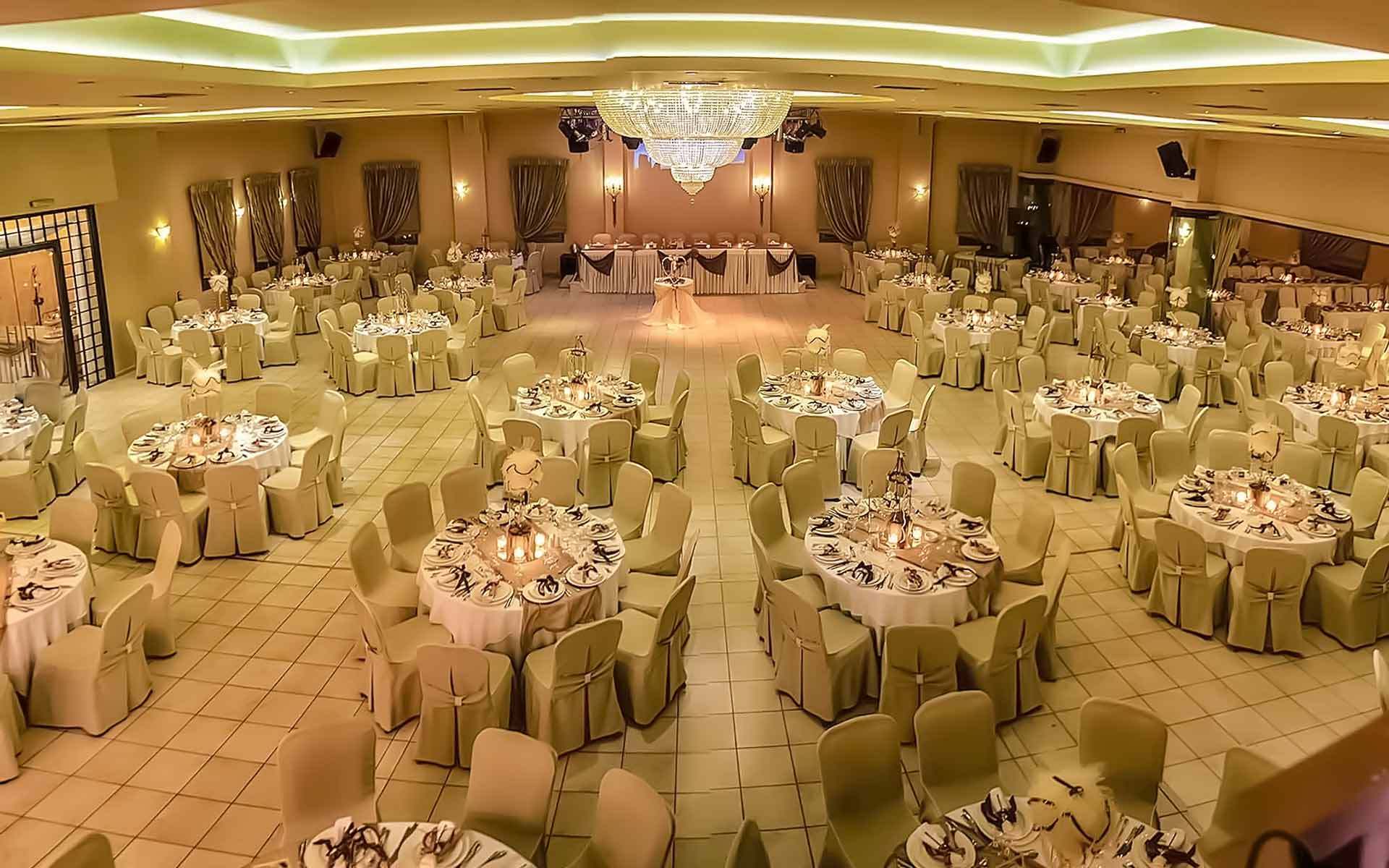 ktima-diamanti wedding reception venue, set up for 500 guests by dDamond Events