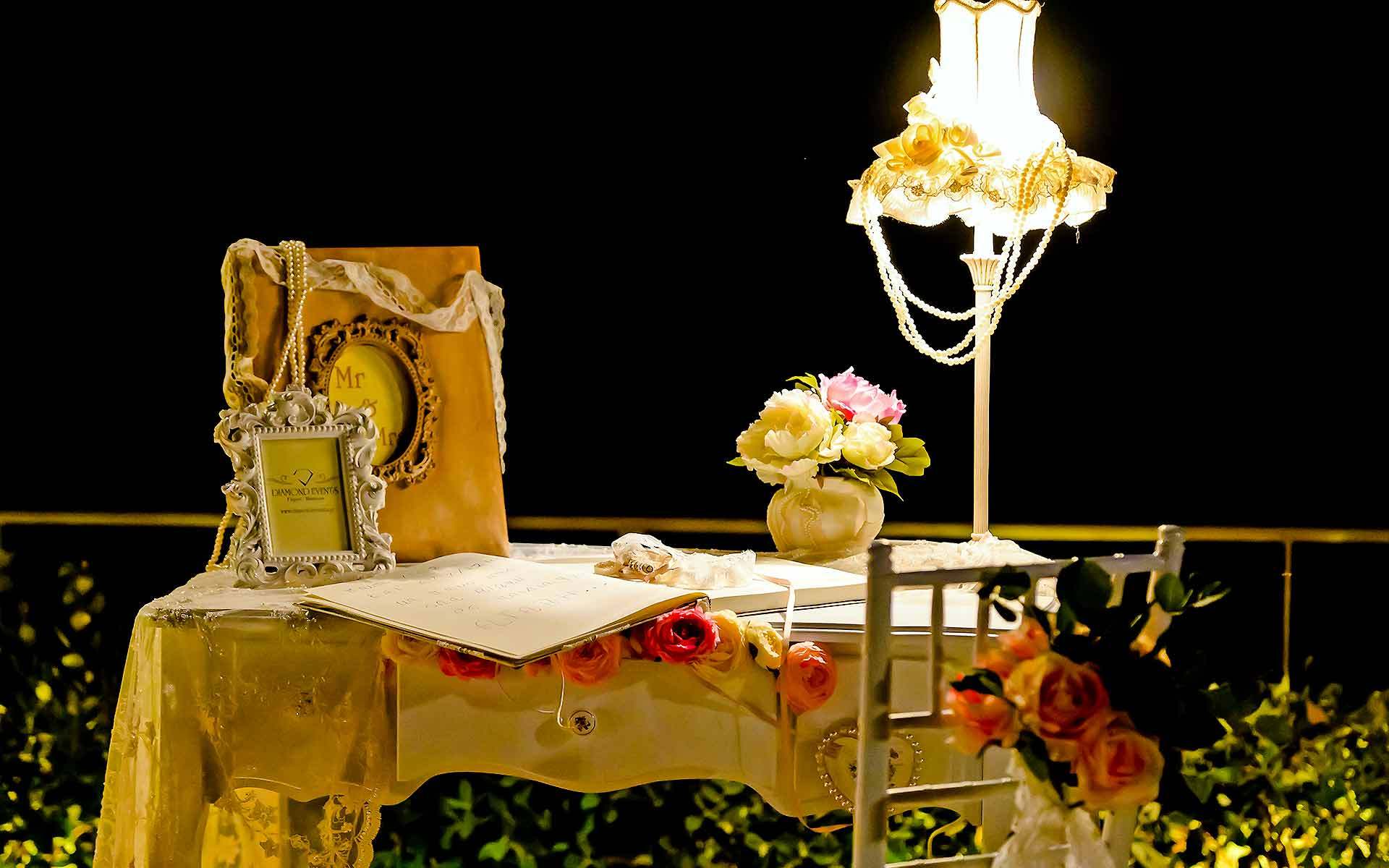 Ask-your-guests-to-write-a-message-of-well-wishes-or-perhaps-some-words-on-this-romantic-guests-book-table