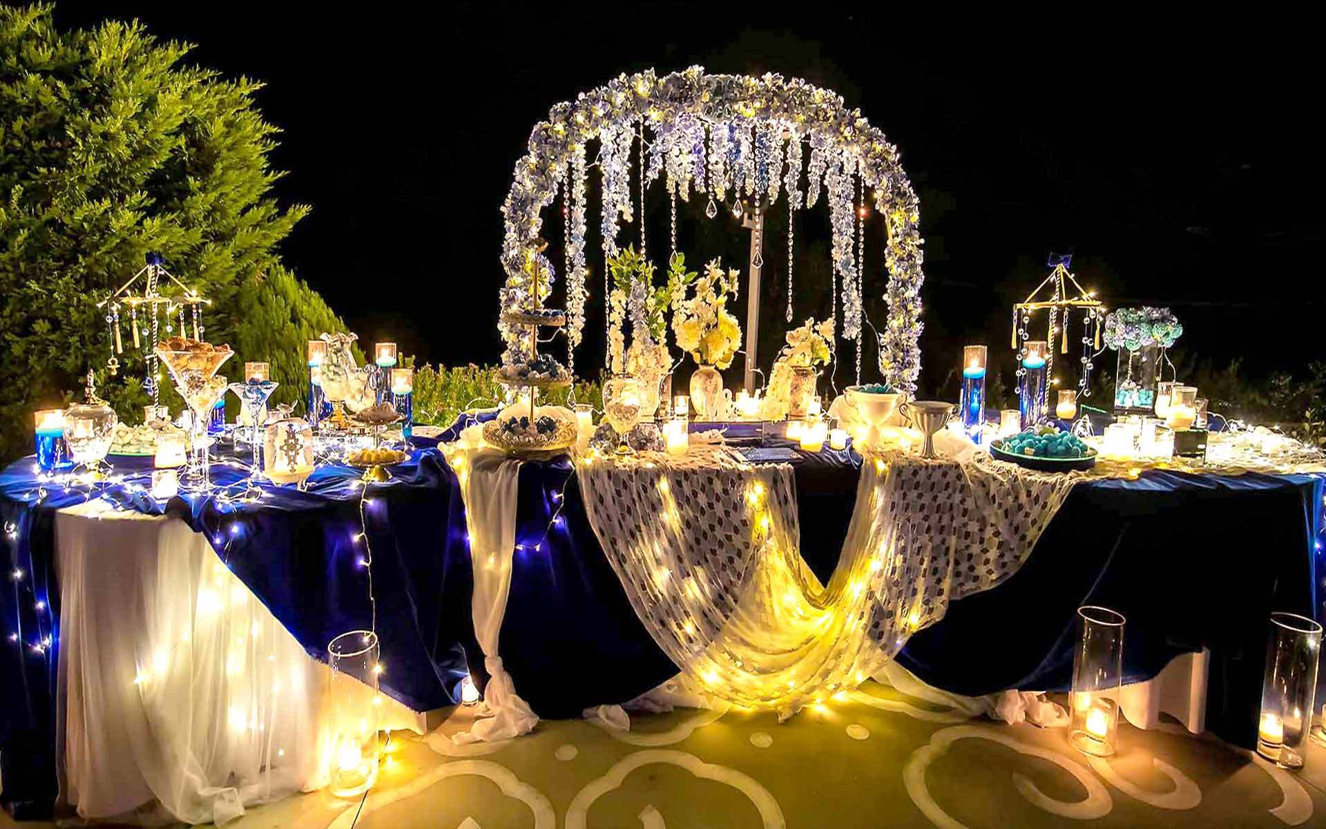 Incredible-Destination-Wedding-Guest-Book-table-with-stunning-decor-in-blue-and-white