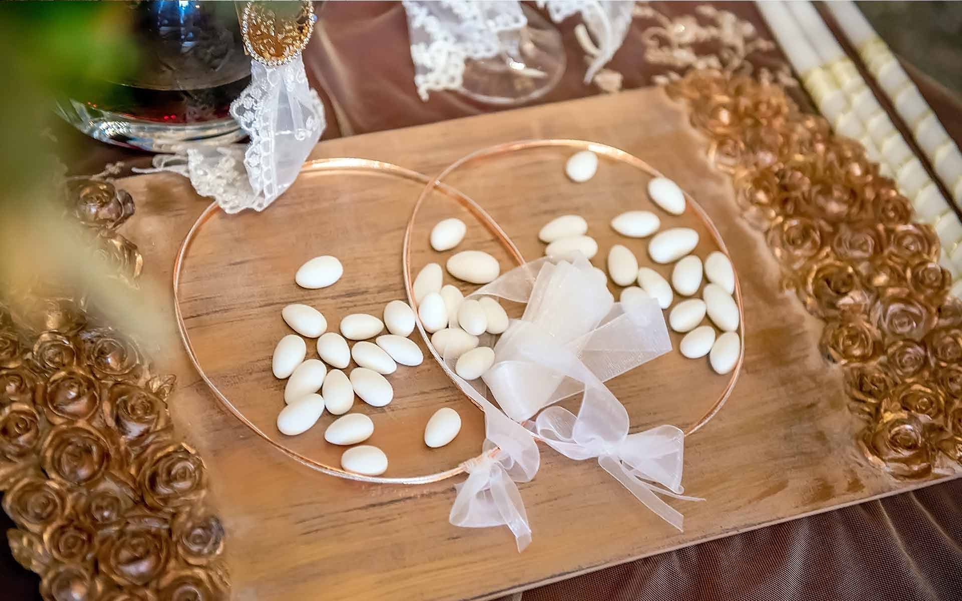 Handmade-Wooden-Serving-Round-Tray-with-Flower-Design-for-an-Orthodox-wedding