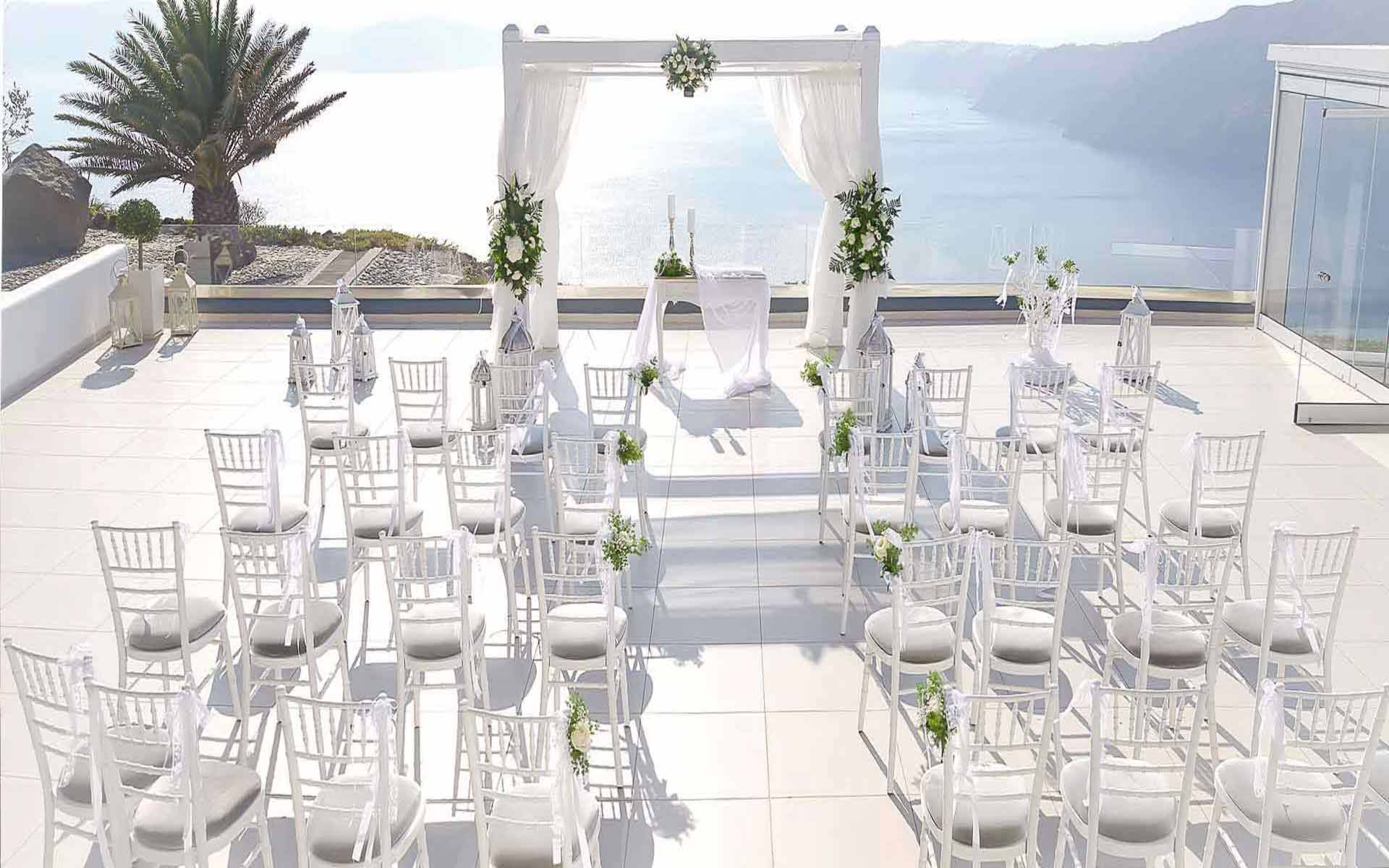 Santorini wedding by diamond events