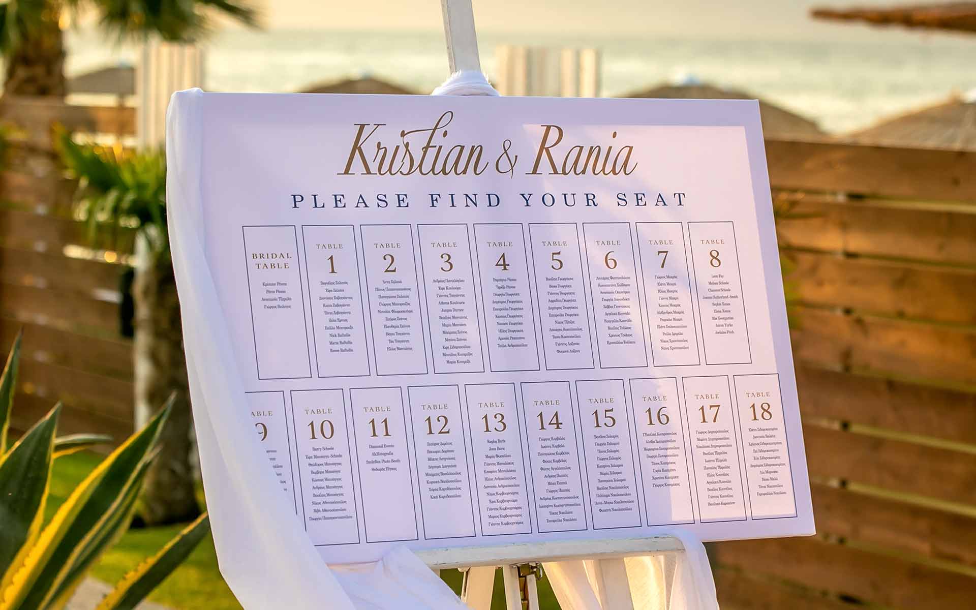 Luxury Welcome Wedding Board Inspiration Ideas from Diamond Events