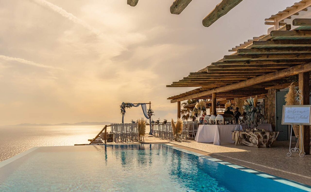 Best Locations for Your Wedding in Greece 1 Luxury Wedding in a Private Villa in Mykonos by Rogdaki Events