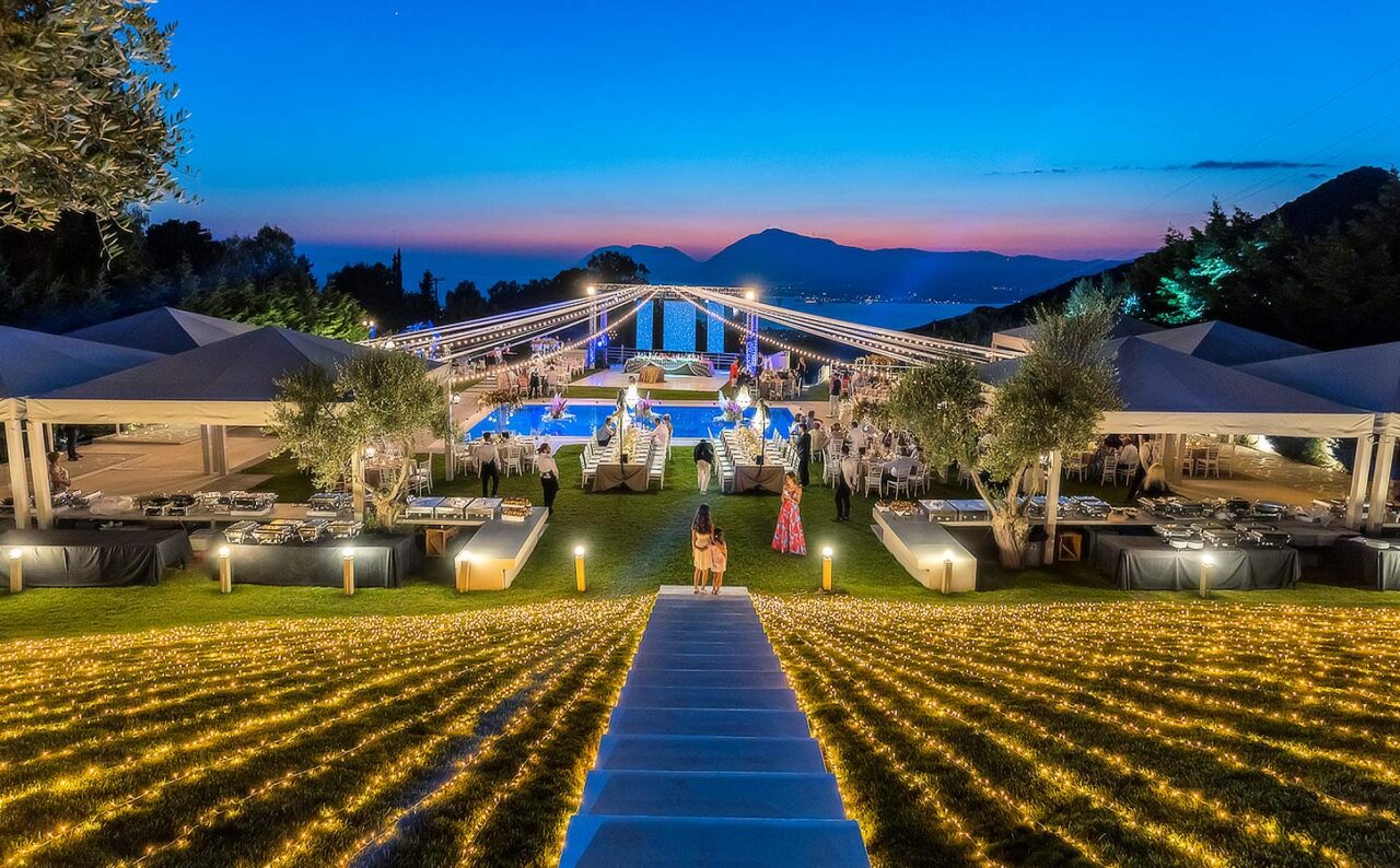 Best Locations for Your Wedding in Greece 4 Wedding in a Venue with a View Designed by Rogdaki Events