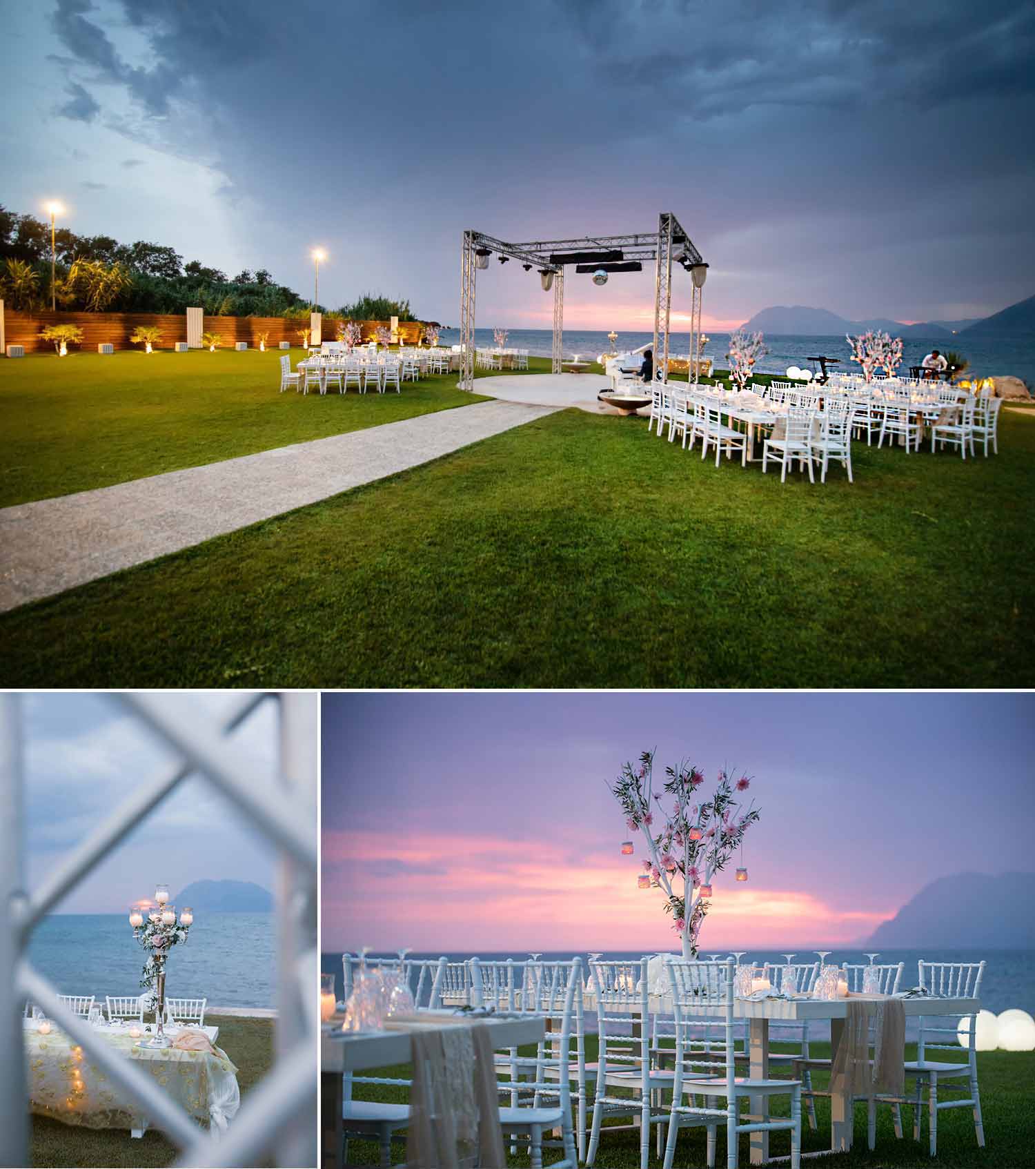 Wedding venue decoration in Greece