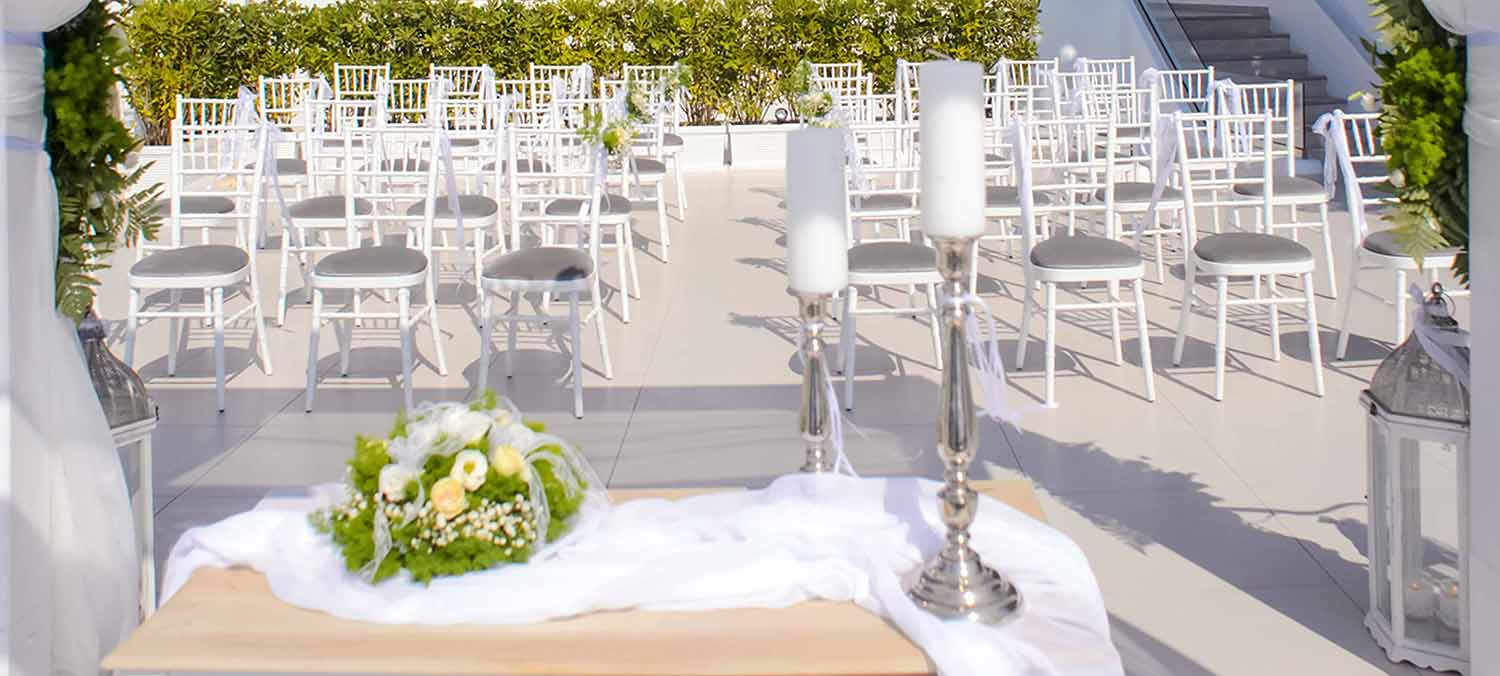 Diamond Events Santorini Wedding at Le Ciel venue civil ceremony