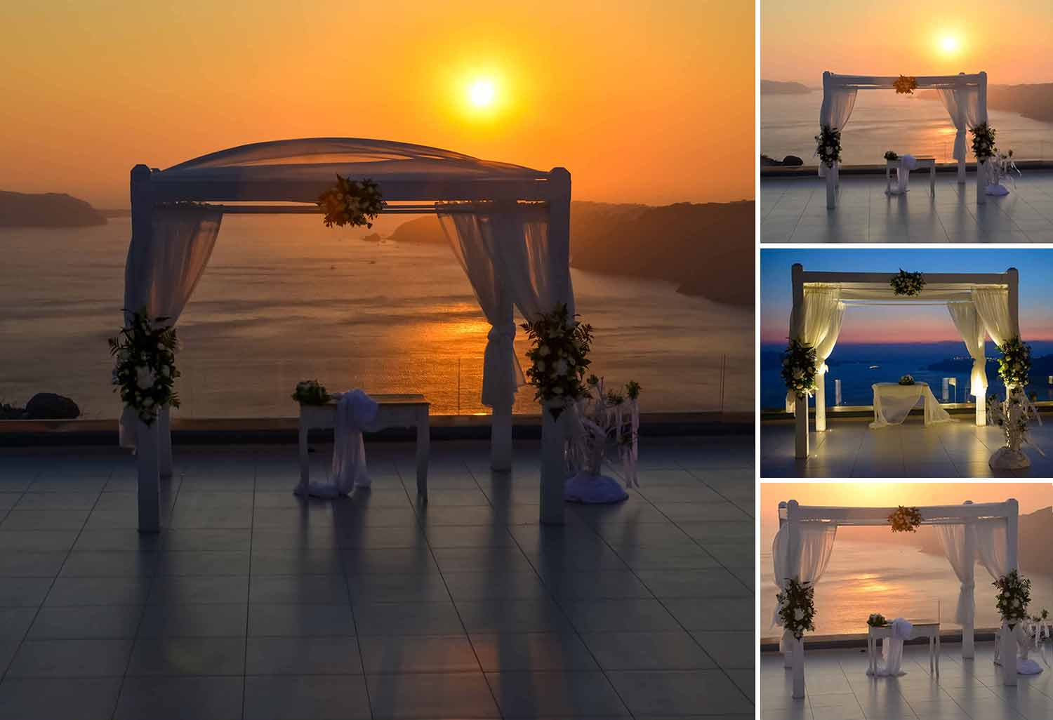 Diamond Events Santorini Wedding at Le Ciel wedding amazing sunset