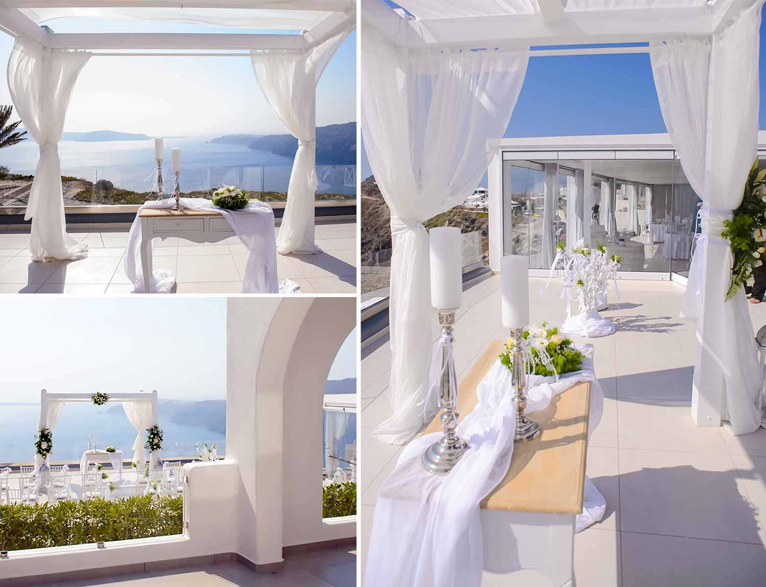 Diamond Events Santorini Wedding at Le Ciel wedding planning decoration