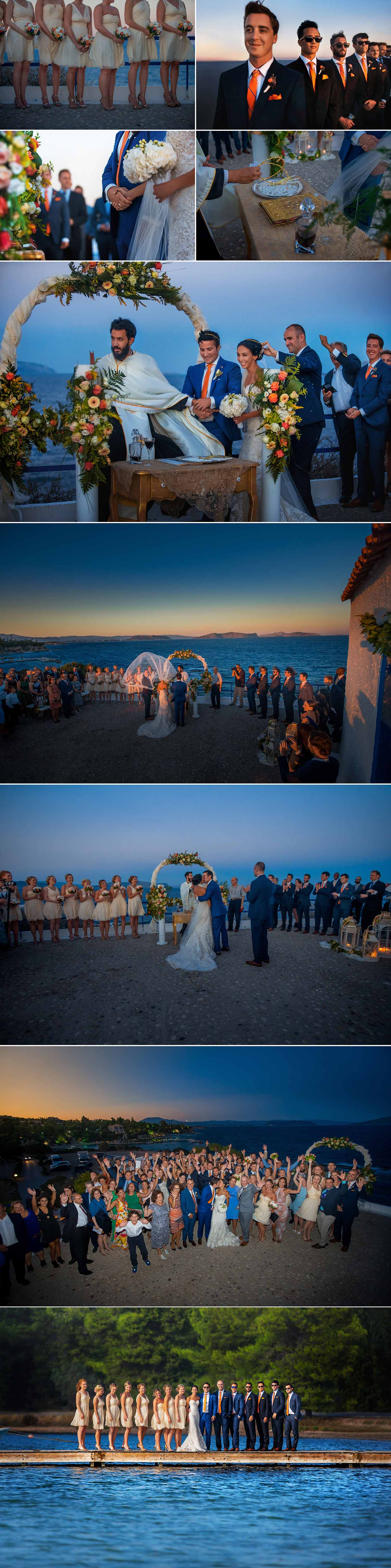 wedding ceremony by the sea in greece