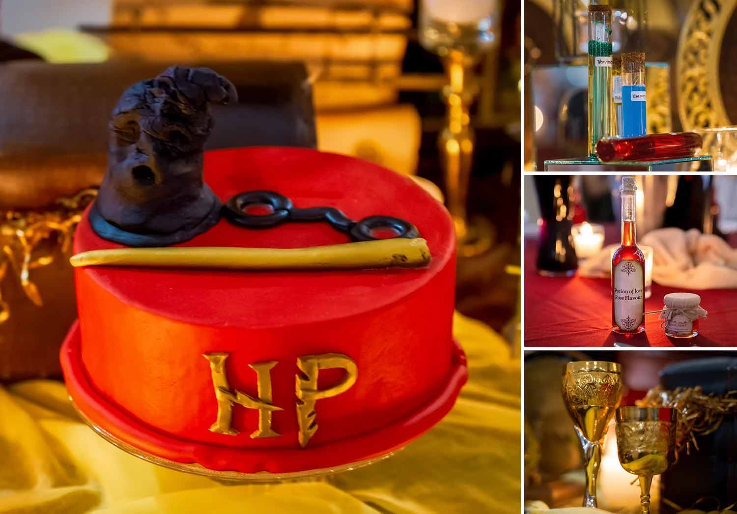 Harry Potter Sorting Hat cake for baptism