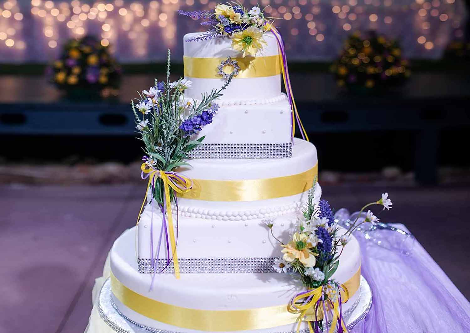 Lemon wedding cake designed by Anna Maria Rogdaki 1