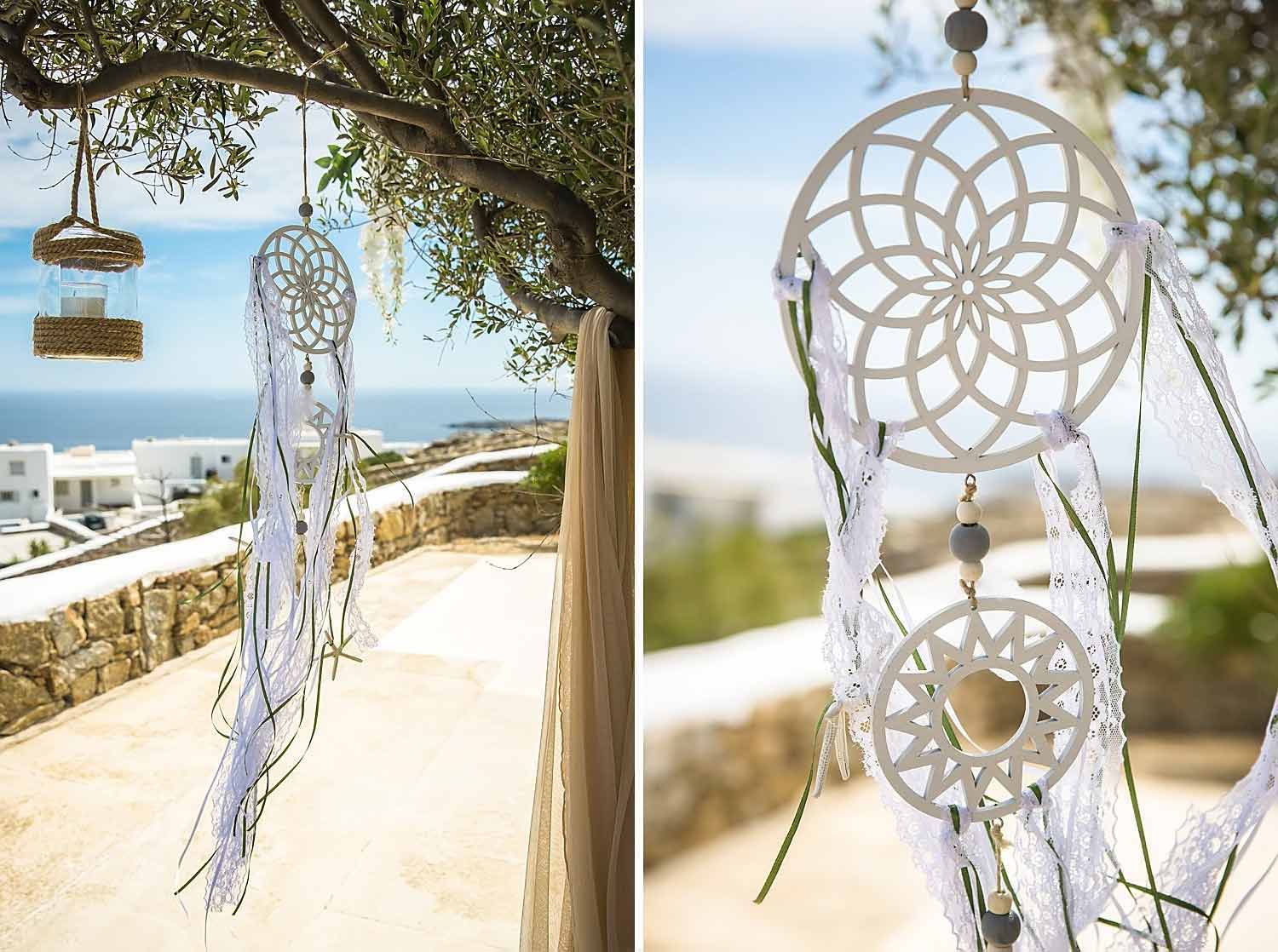 Bohemian decoration details dream catcher by Diamond Event