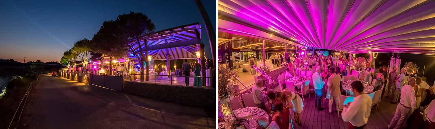 Lighting at Epavlis Resort reception venue by Diamond Events