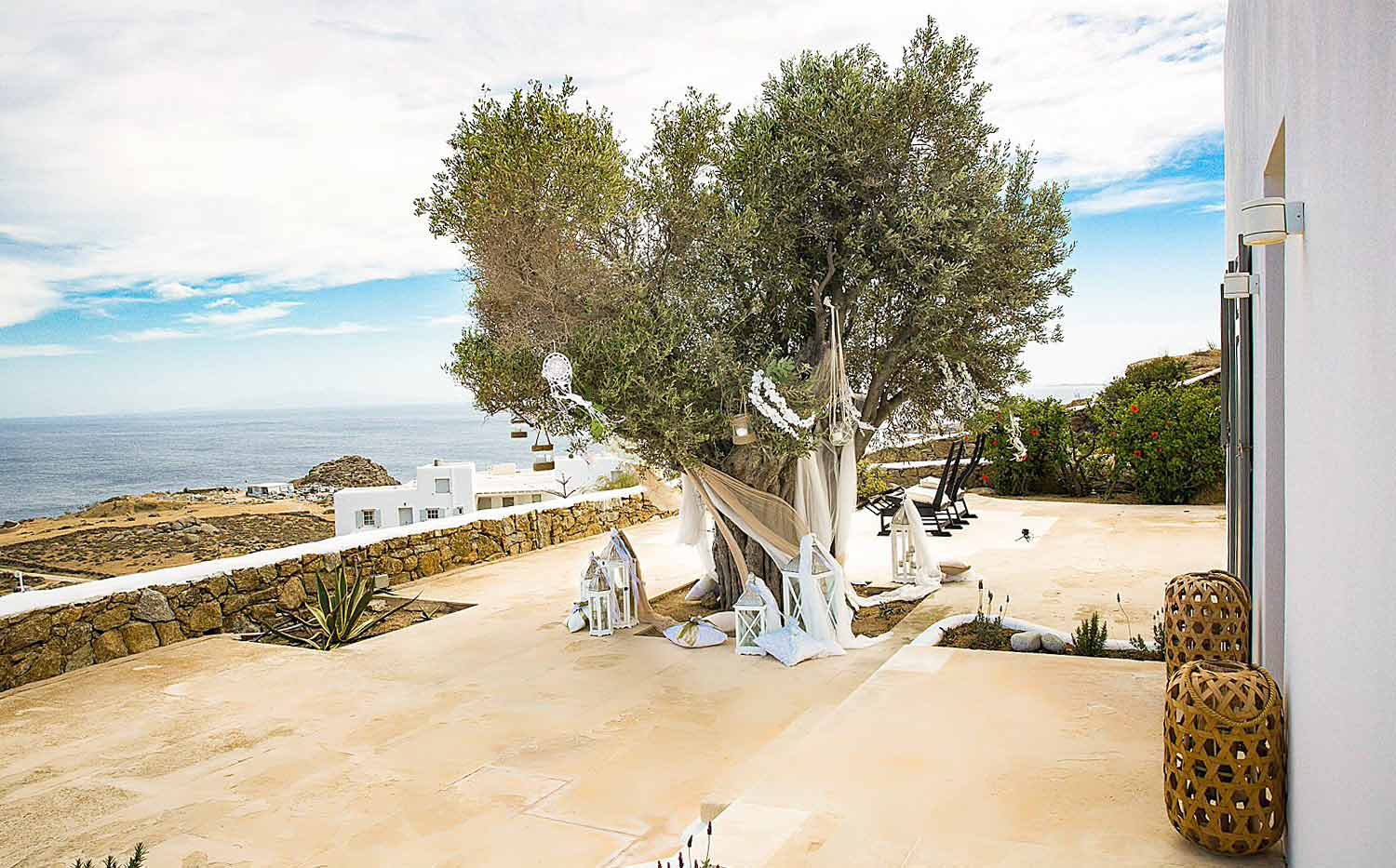 paradise elite estate villas olive tree decorated by Diamond Events