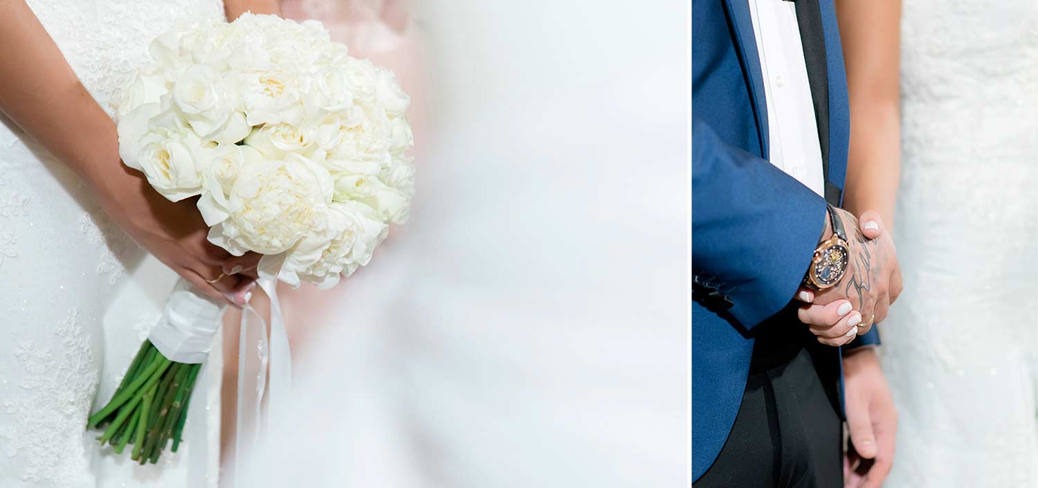 Κομψός γάμος στο Κτήμα Ηδύλοφον 13 The wedding bouquet with beautiful white flowers 1