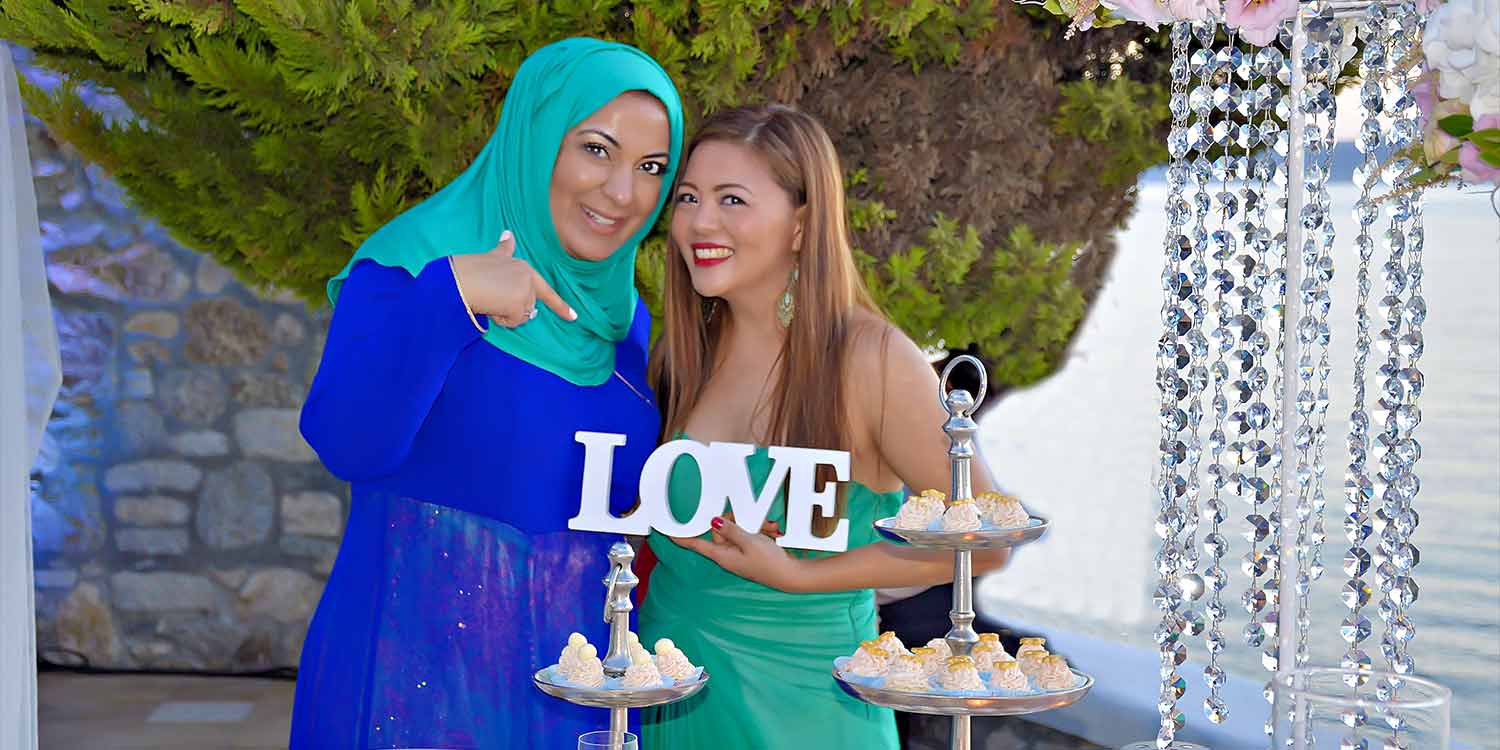 Lebanese friends for the Egyptian Wedding in Mykonos by Diamond Events event agency 2