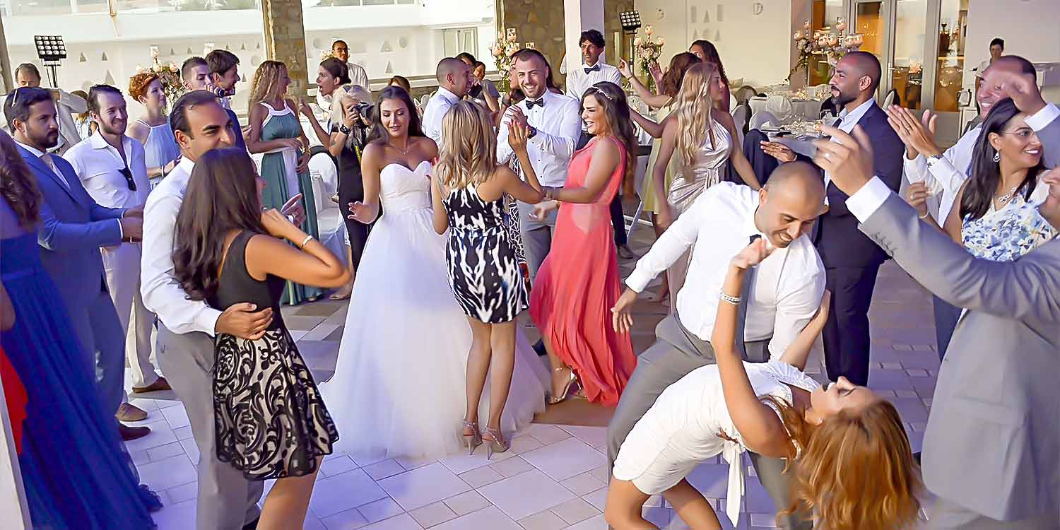Party time for A Lebanese Egyptian Wedding in Mykonos by Diamond Events event agency 2