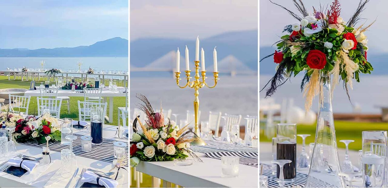 15 Great Gatsby Wedding table centerpieces by Rogdaki Events trademark