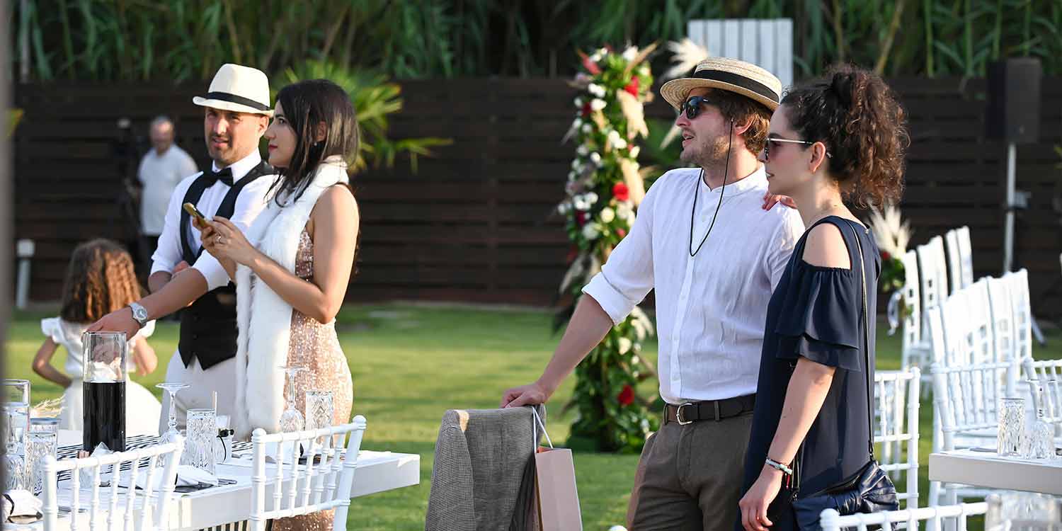 Gatsby Γάμος στην Πάτρα 7 Great Gatsby Wedding bridal guests Rogdaki Events trademark