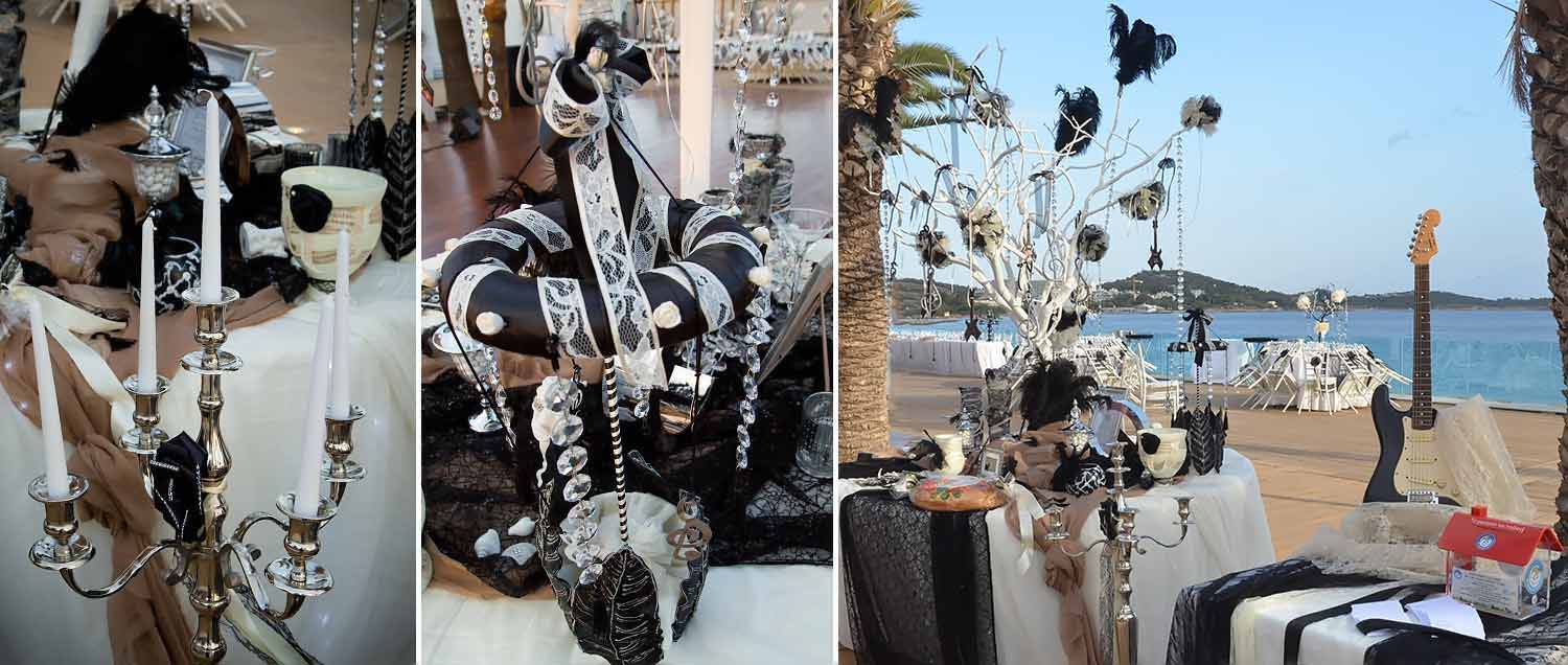Ροκ Γάμος στην Αθηναϊκή Ριβιέρα 8 Ways to Use Black Details in Your Rock Wedding Decor by Diamond Events