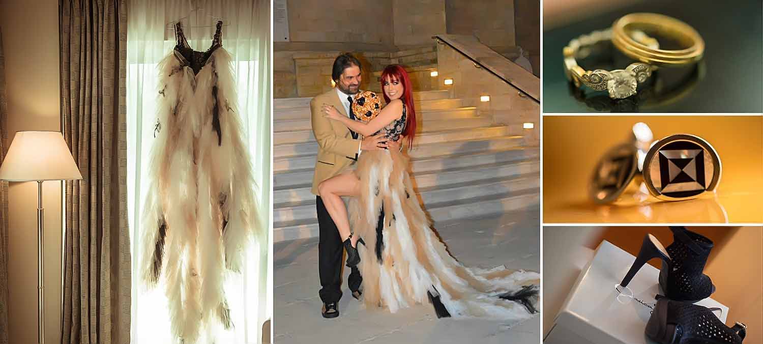 Ροκ Γάμος στην Αθηναϊκή Ριβιέρα 2 Wedding dress by Mary Barola for a Rock wedding and details