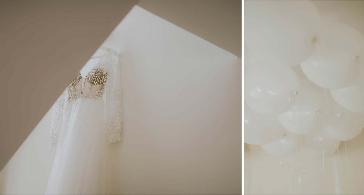 Κέρκυρα: Destination Micro Γάμος 3 04 Wedding dress hanging few moments before the big time 2