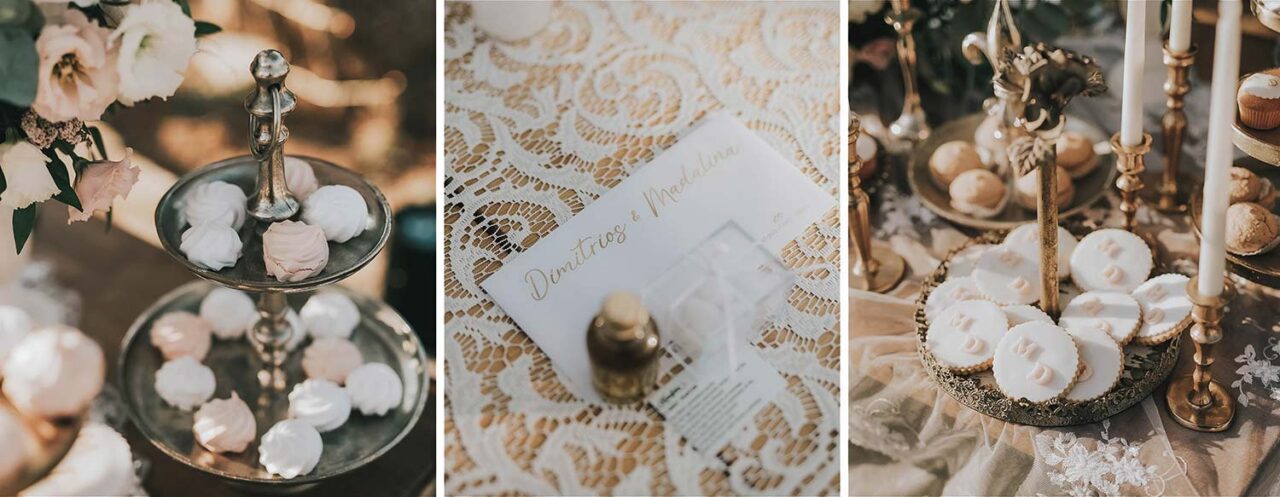 30 Desserts and details from a Micro wedding in Corfu from Rogdaki Events trademark 1
