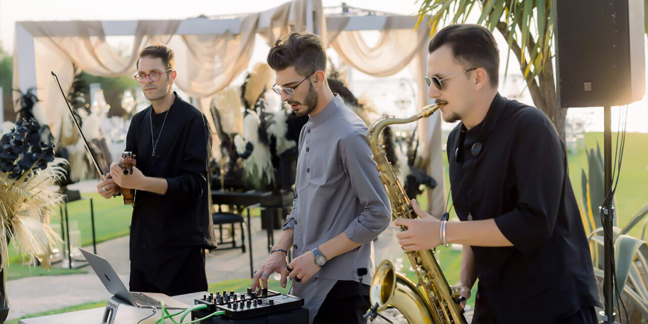 Rogdaki Events presents an electrifying evening at Omega Yacht Club a live violin and sax blend with the DJs beats for a night of unforgettable musical fusion