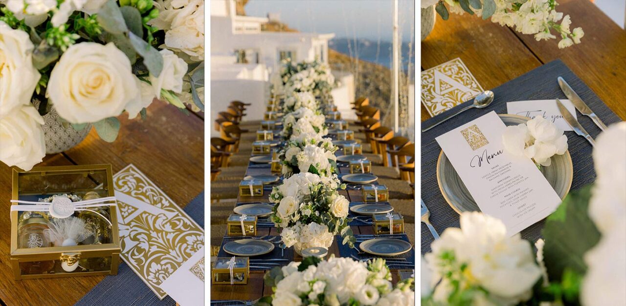 Romantic Wedding in Santorini by Rogdaki Events trademark