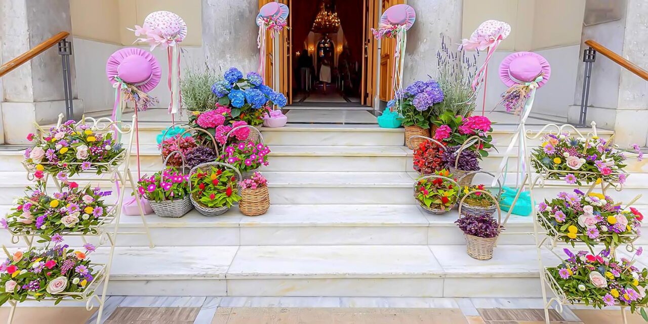 Jane Austen, Pride & Prejudice inspired Baptism church decoration by Rogdaki Events
