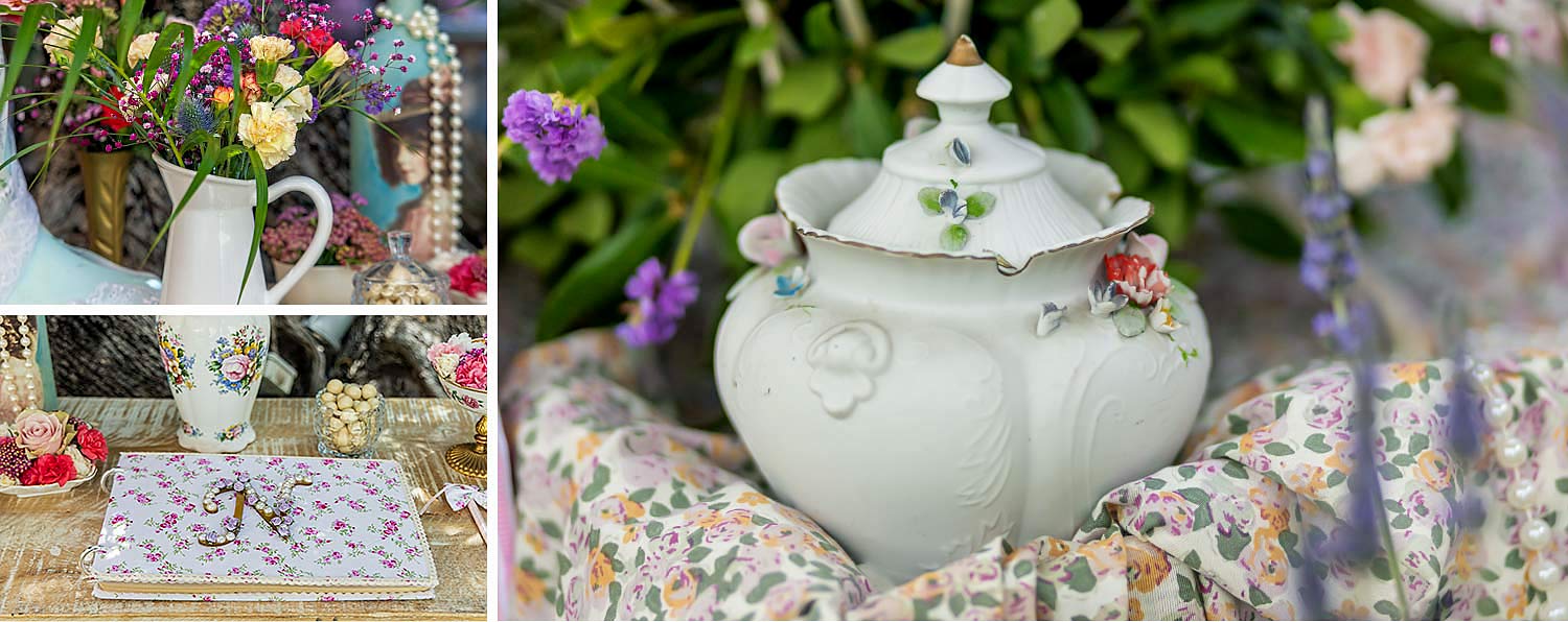 Αγγλική εξοχή | Θεματική Βάπτιση 23 Jane Austen Pride Prejudice inspired Baptism porcelain deatils decor items by Rogdaki Events