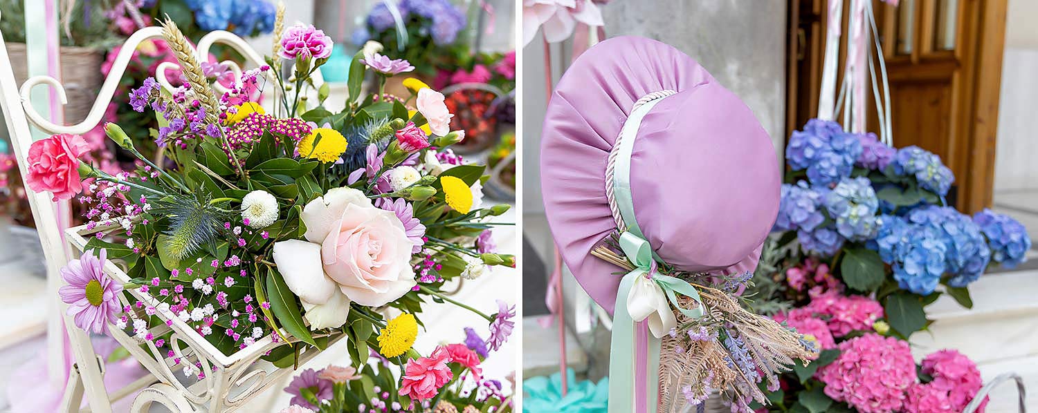 Αγγλική εξοχή | Θεματική Βάπτιση 3 Pride Prejudice inspired Baptism with pink hat and roses hydrangeas by Rogdaki Events 1