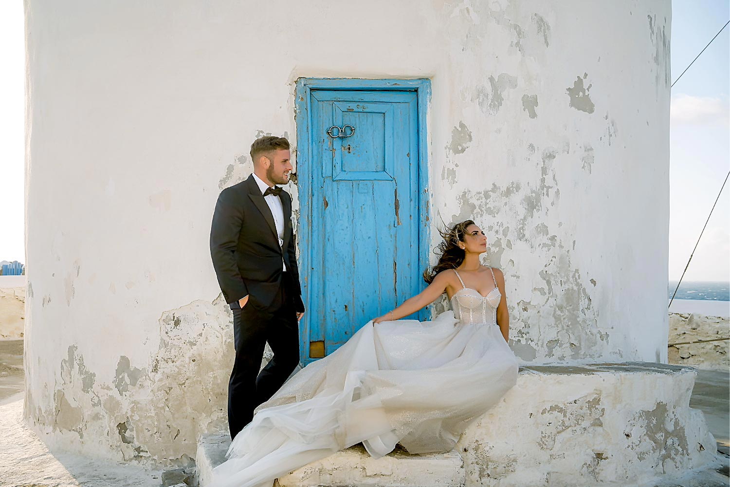 Πολυτελής Γάμος στη Μύκονο 19 Windmill whispers two souls tangled in time. Mediterranean Romance in Mykonos by Rogdaki Events