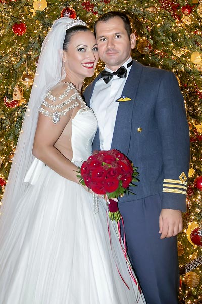Christmas Military Pilot Wedding for Ria & Tasos Palamidas in Athens